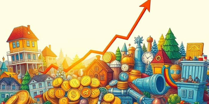 Utilize gráficos para visualizar o crescimento do patrimônio