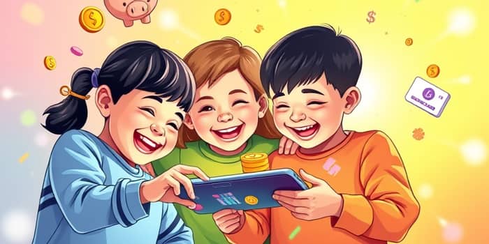Conta digital infantil com educação financeira integrada