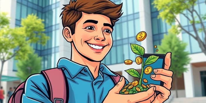 Conta universitária com investimento automático